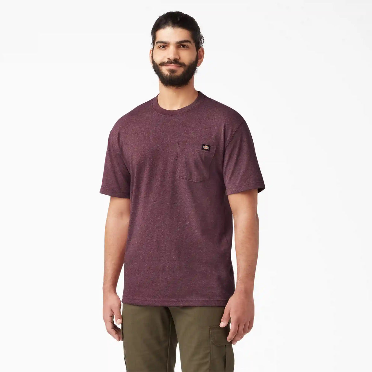 Heavyweight Heathered Short Sleeve Pocket T-Shirt